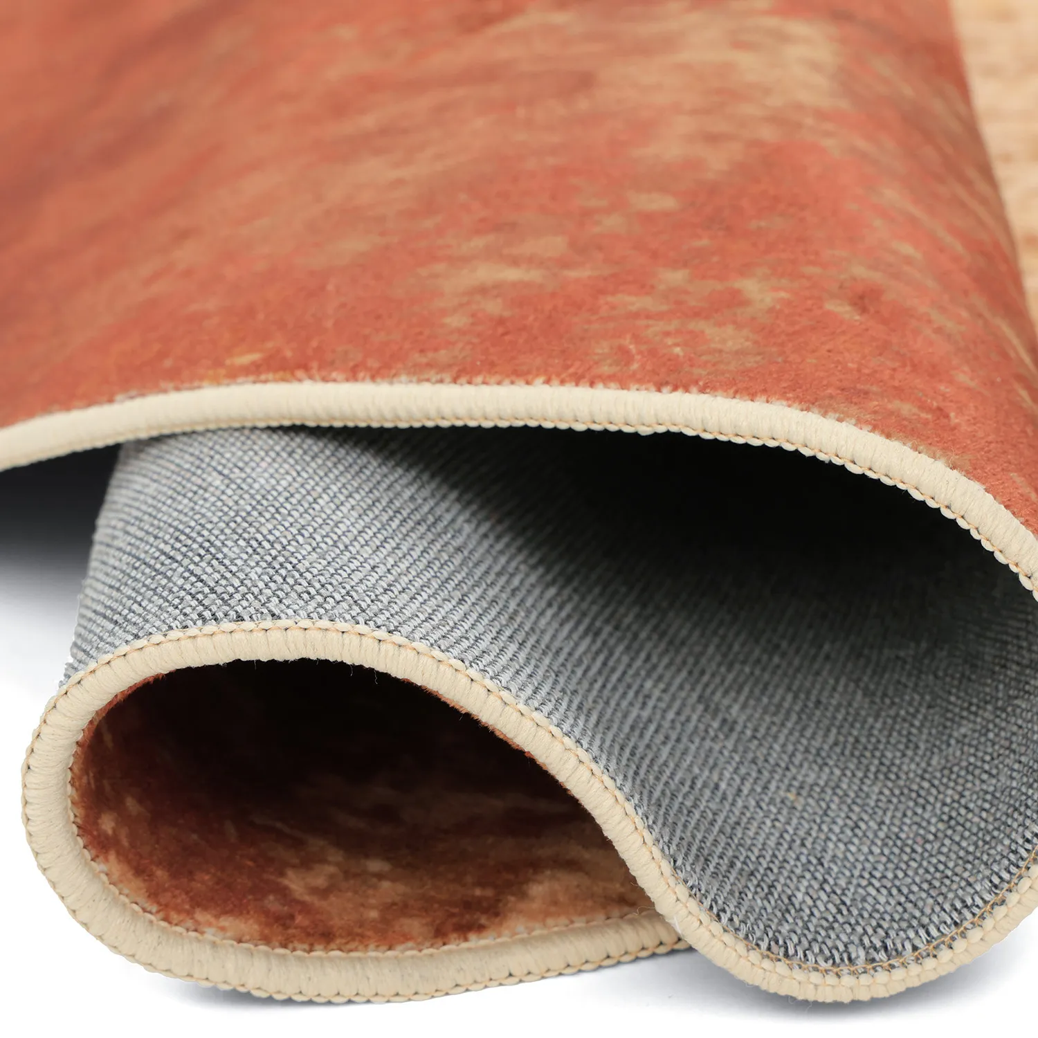 Rond vloerkleed - Lynton (terracotta)