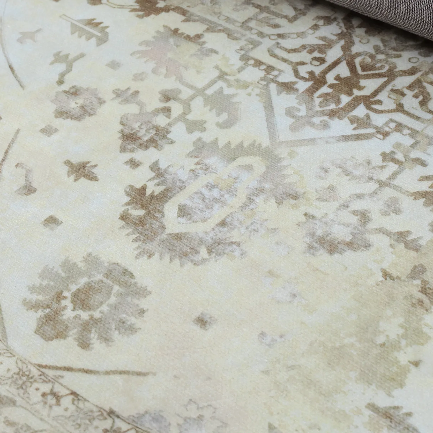 Rond vloerkleed - Mateur (beige)