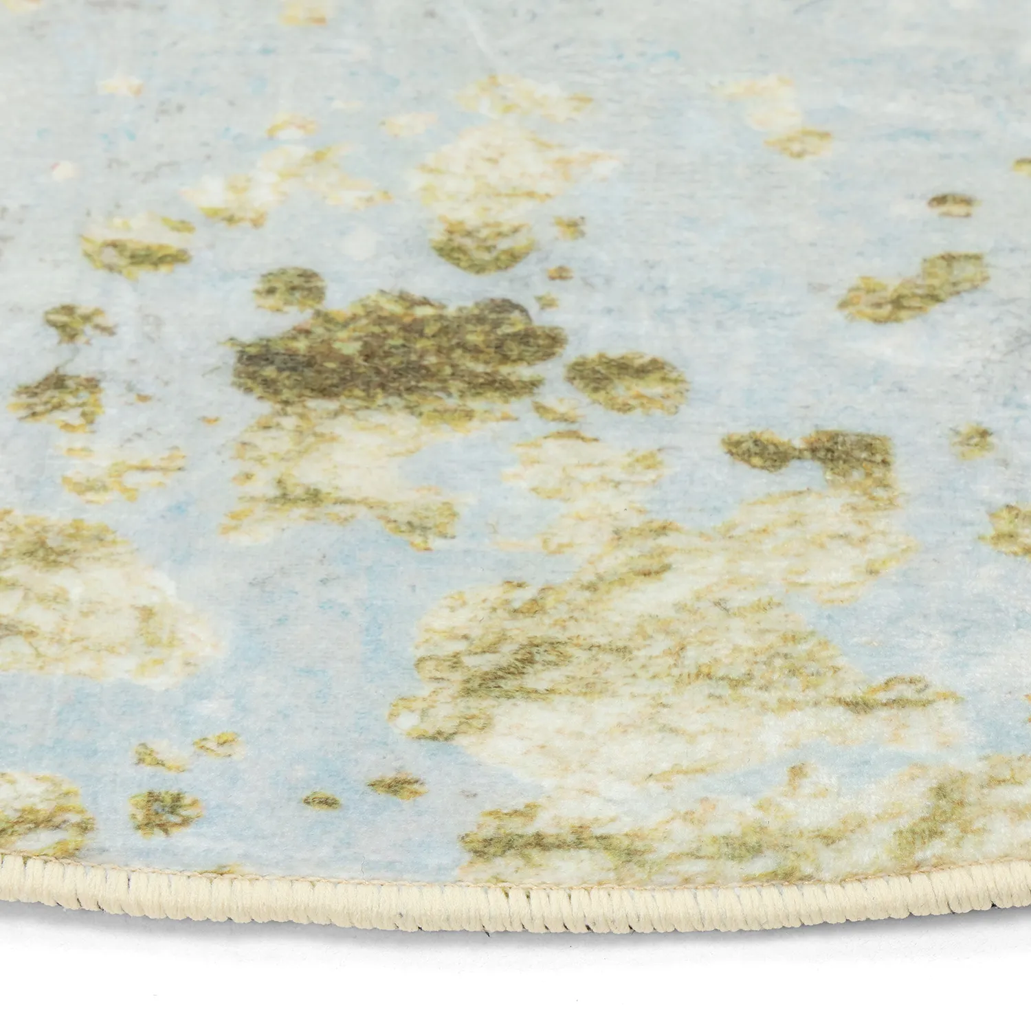 Rond vloerkleed - Maude (grijs/goud)