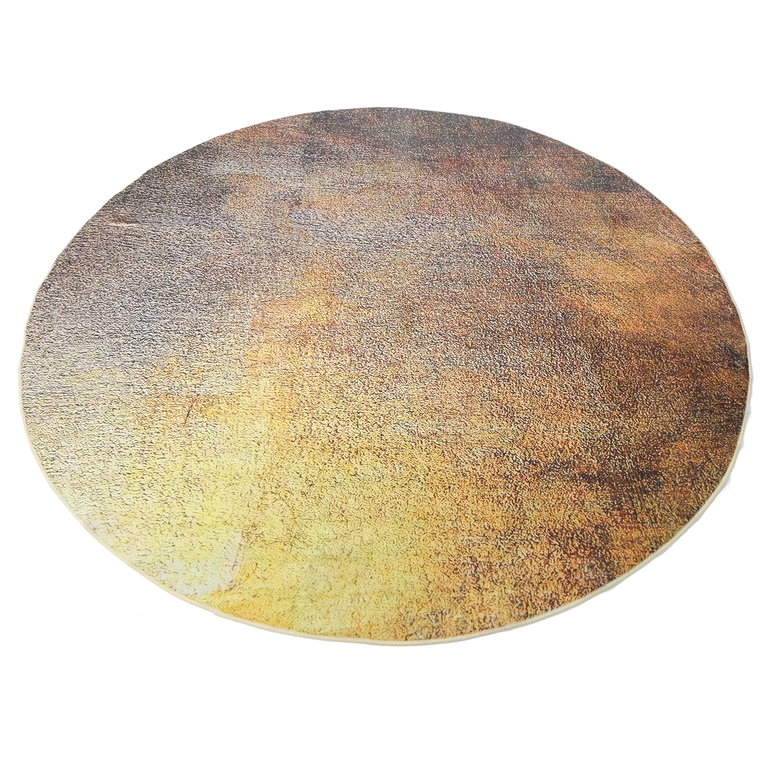 Rond vloerkleed - Oristano (bruin/goud)