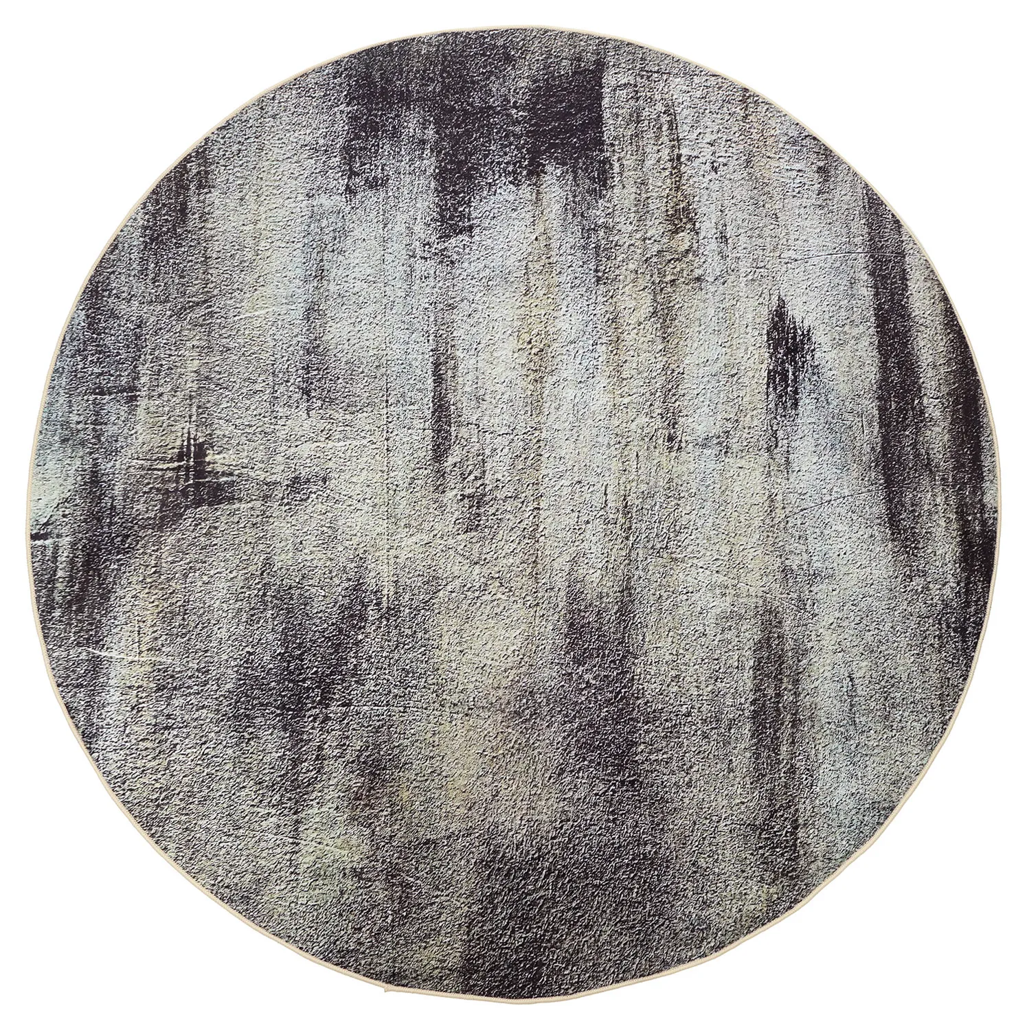 Rond vloerkleed - Polia (grijs/bruin)
