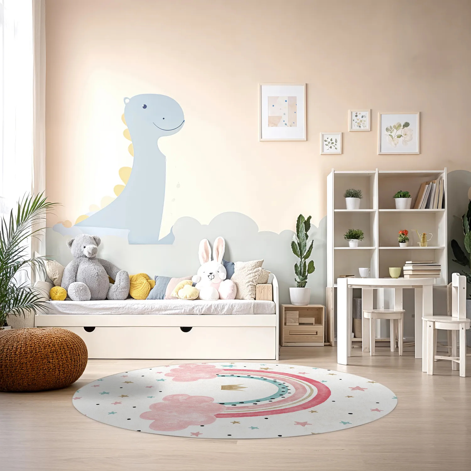 Ronde vloerkleden - Rainbow (multi)