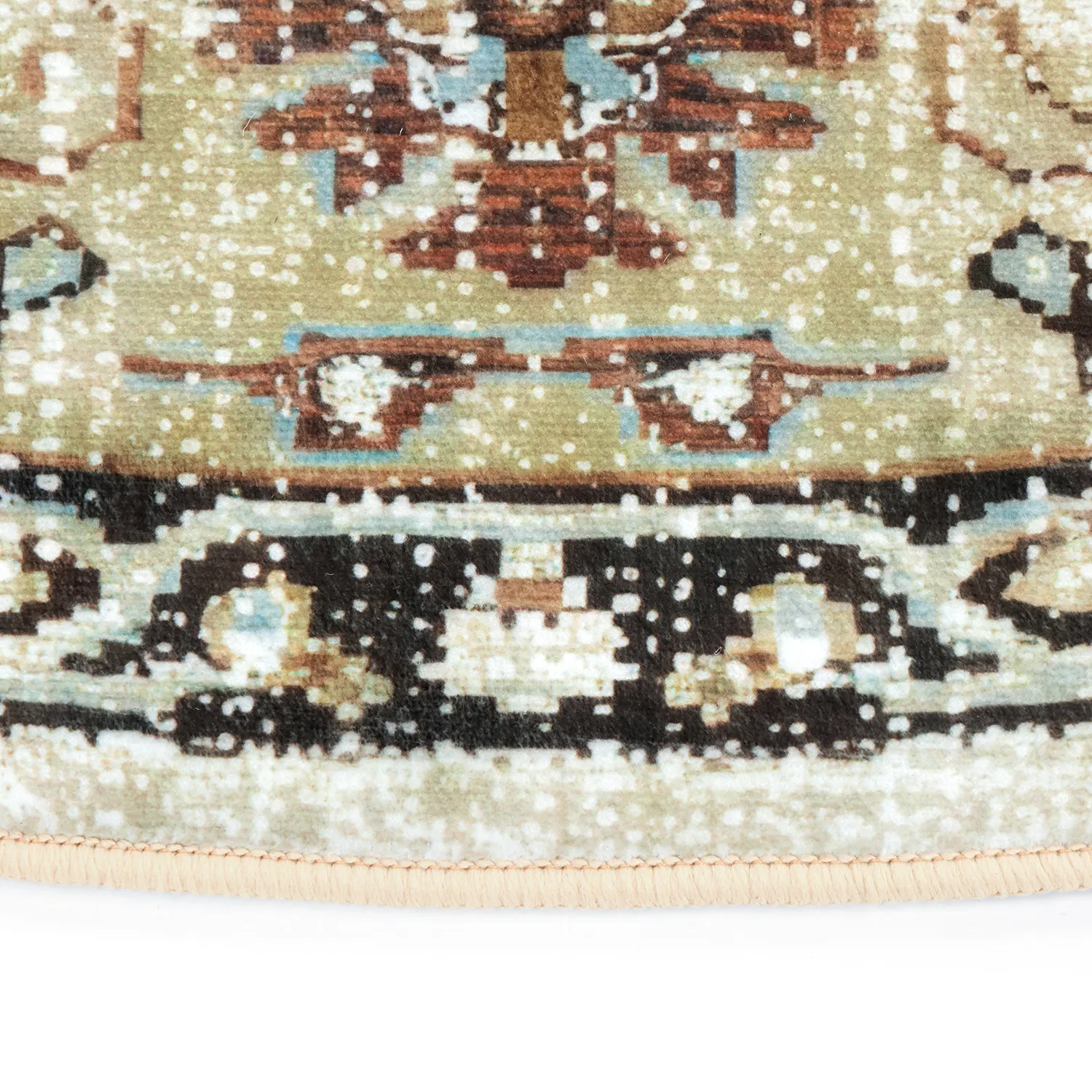 Rond vloerkleed - Siliana (beige)