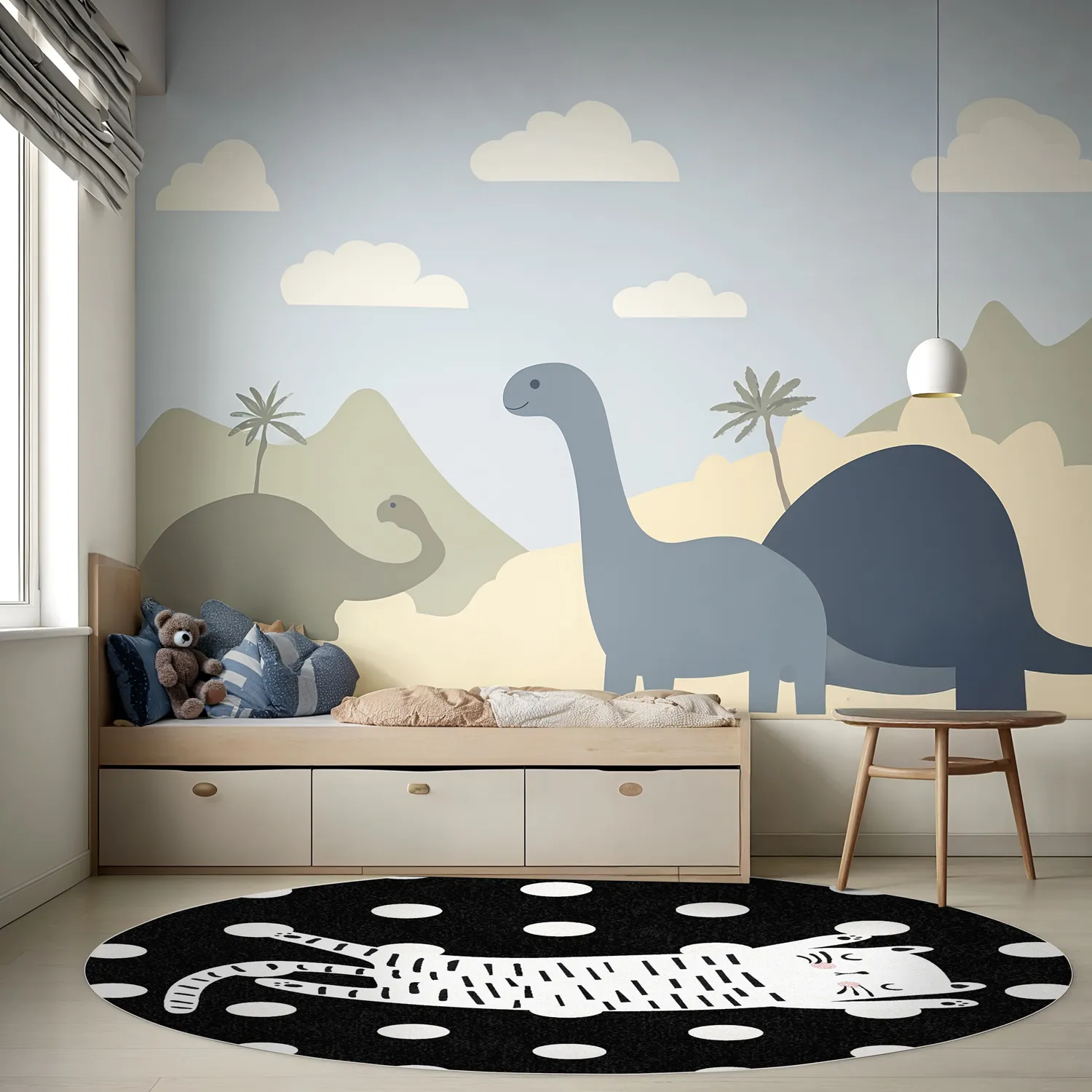 Ronde vloerkleden - Sleepy Kitten (multi)