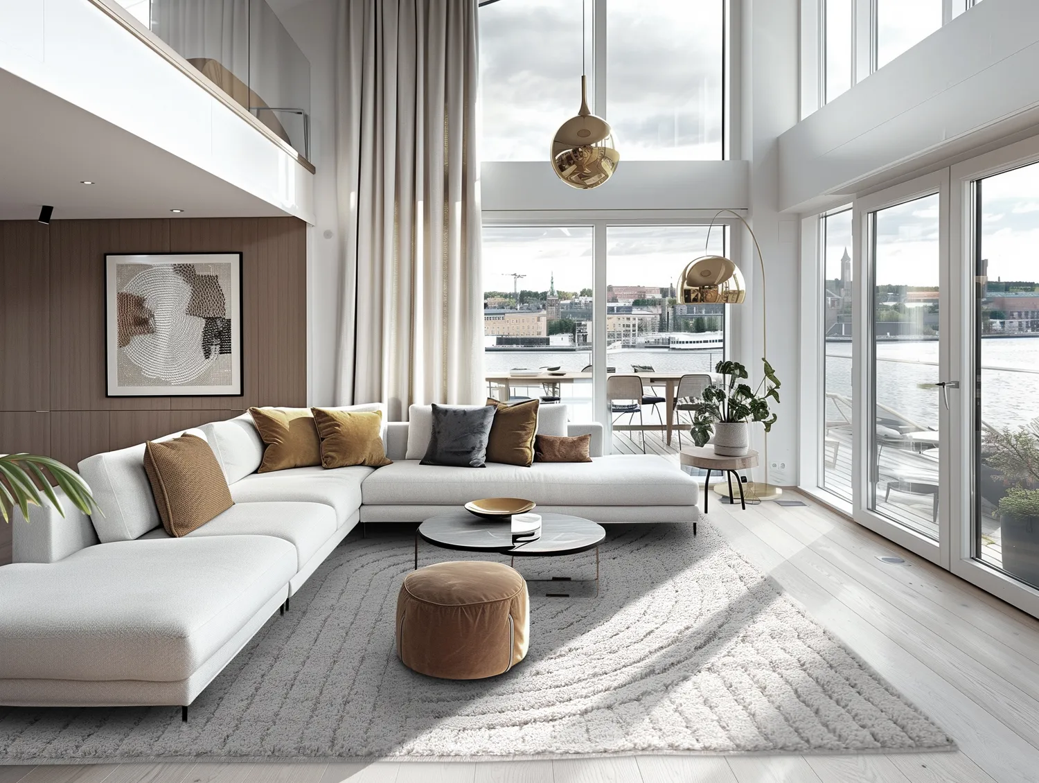 Hoogpolig vloerkleed - Wendy (lichtgrijs)