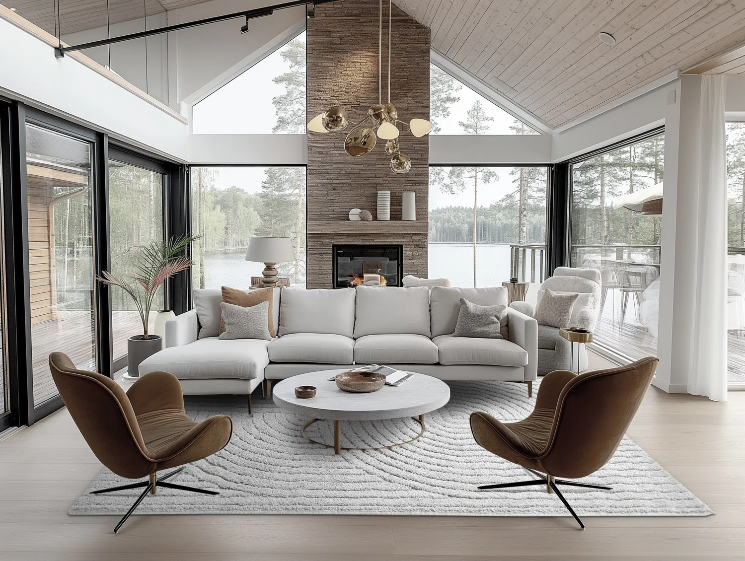 Hoogpolig vloerkleed - Wendy (lichtgrijs)