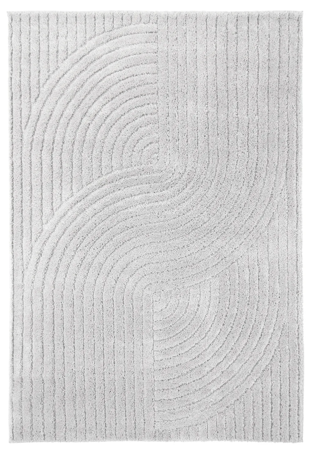 Hoogpolig vloerkleed - Wendy (lichtgrijs)