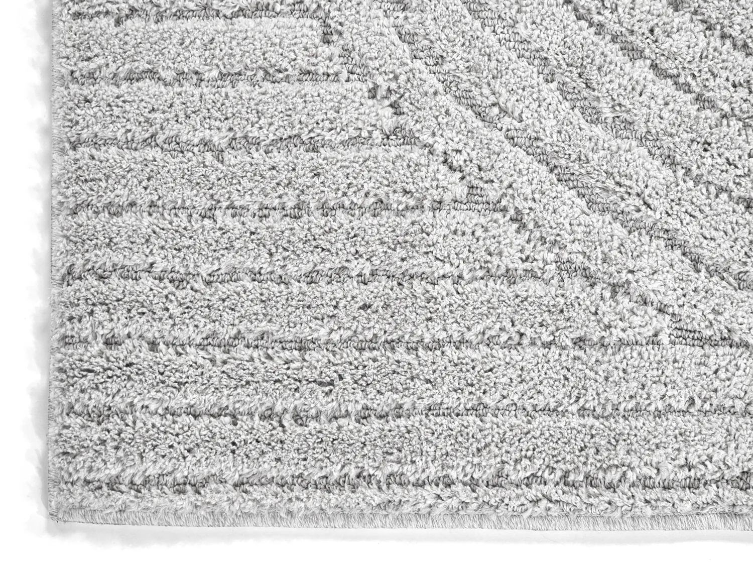 Hoogpolig vloerkleed - Wendy (lichtgrijs)