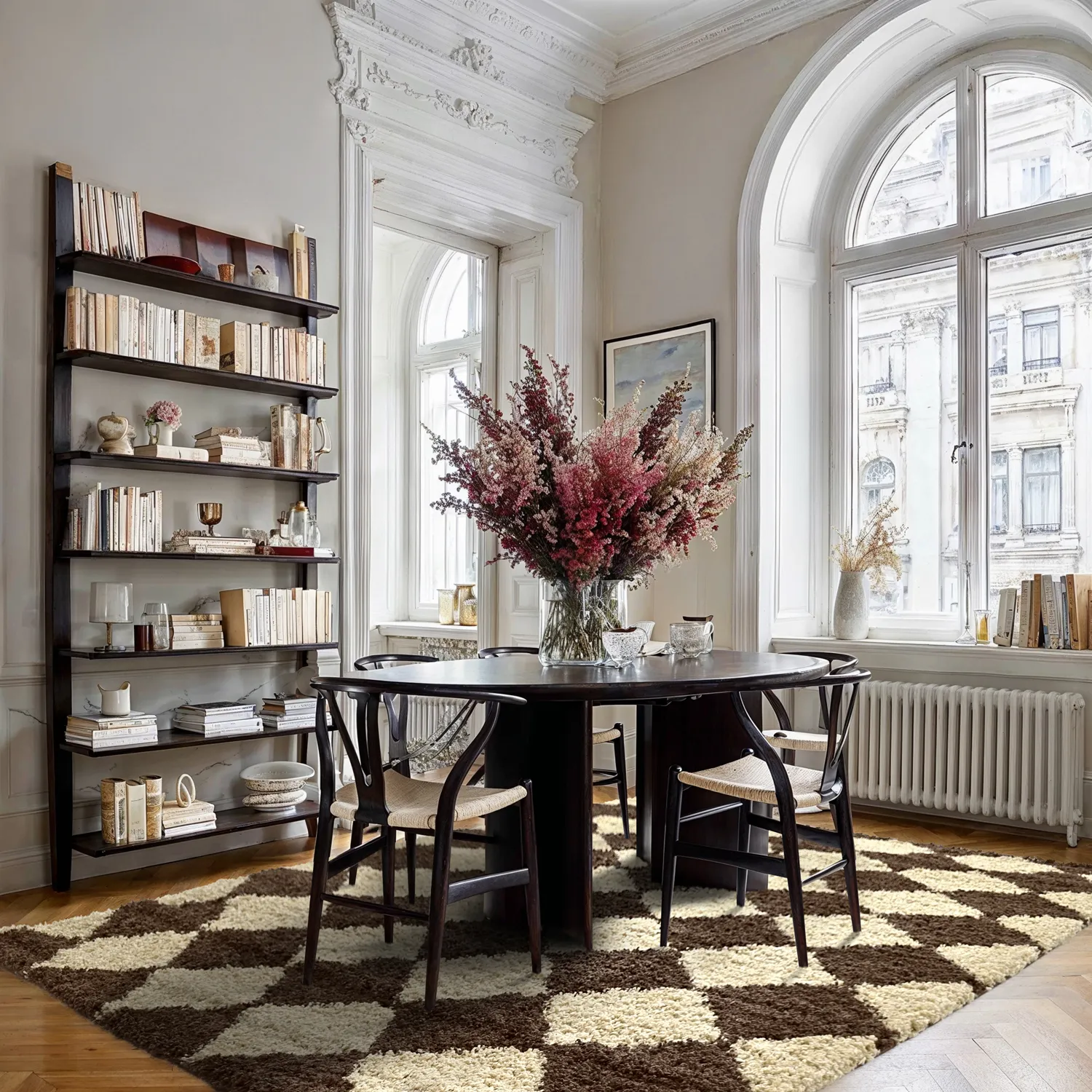 Hoogpolig vloerkleed - Albi (bruin/beige)