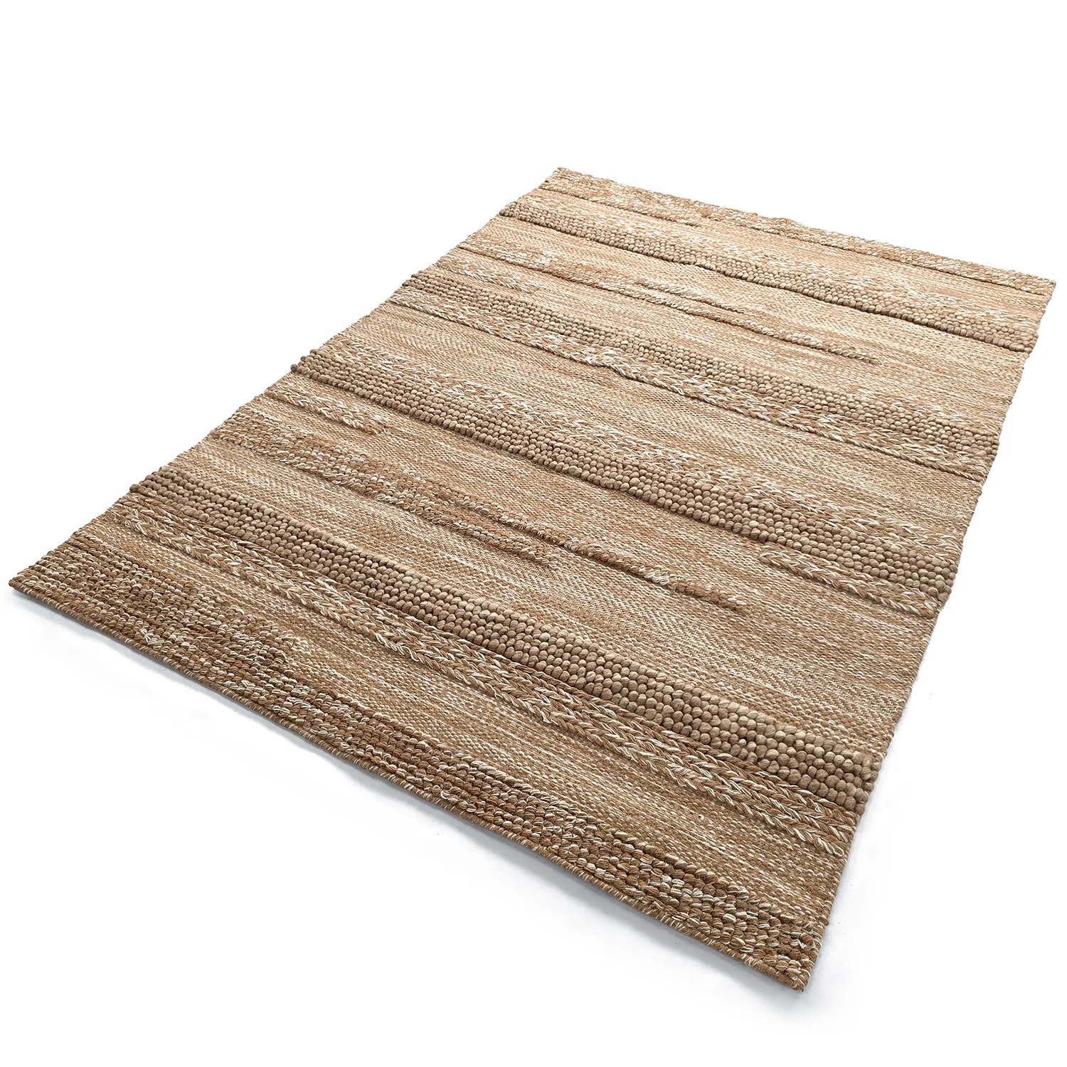 Wollen-vloerkleed - Almaty (lichtbruin)