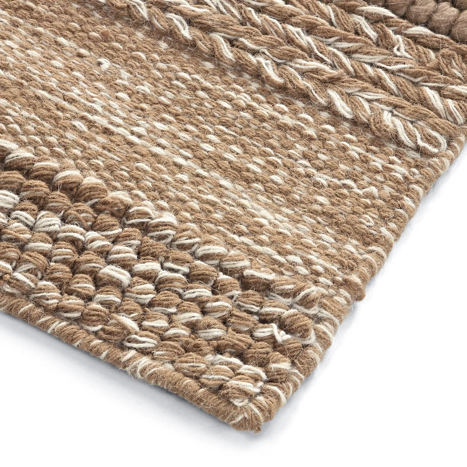 Wollen-vloerkleed - Almaty (lichtbruin)