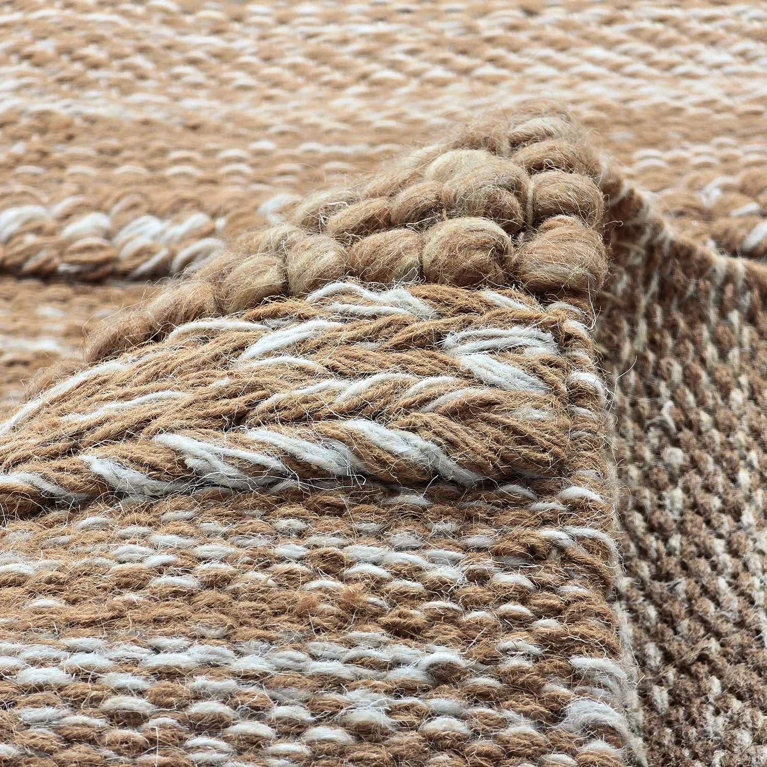 Wollen-vloerkleed - Almaty (lichtbruin)