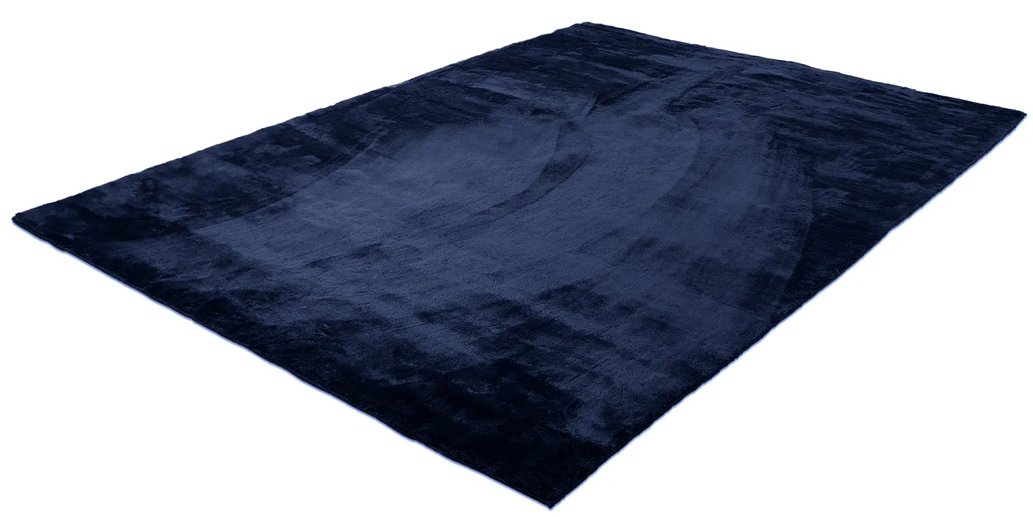 Hoogpolig vloerkleed - Aranga Super Soft Fur (donkerblauw)