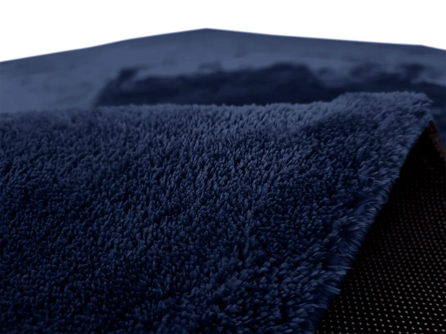 Ronde vloerkleden - Aranga Super Soft Fur (donkerblauw)