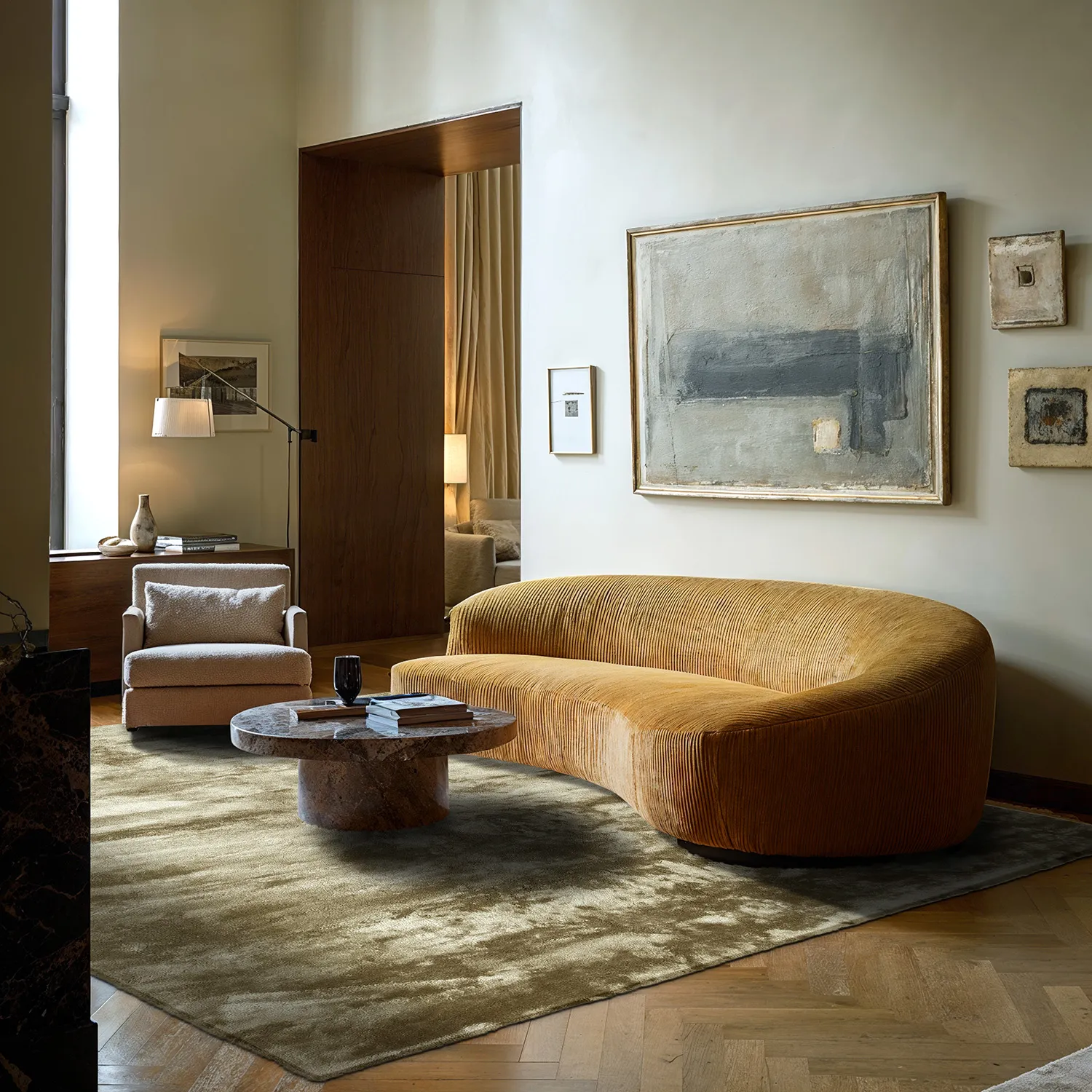 Hoogpolig vloerkleed - Aranga Super Soft Fur (lichtgroen)