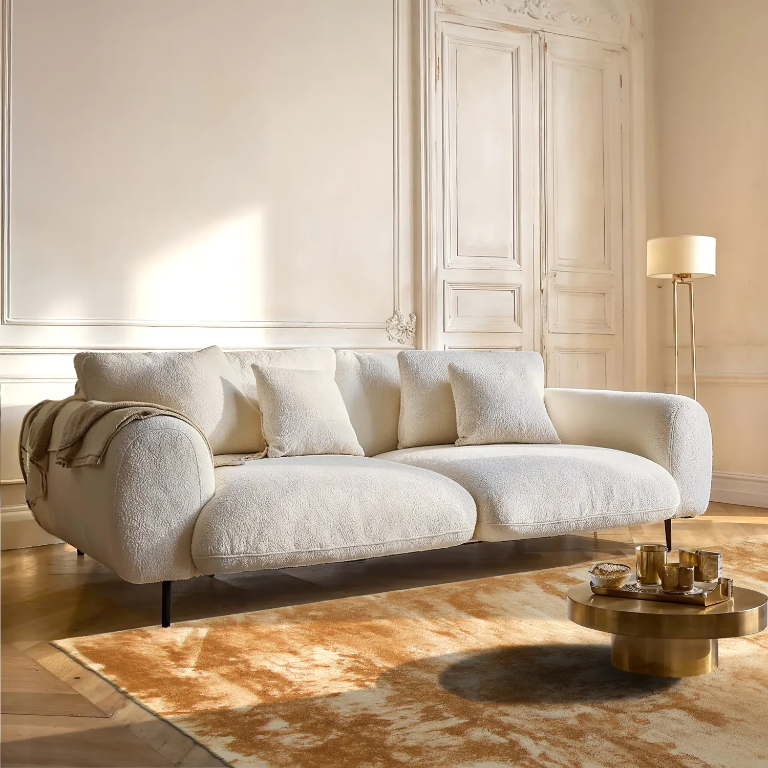 Hoogpolig vloerkleed - Aranga Super Soft Fur (lichtoranje)