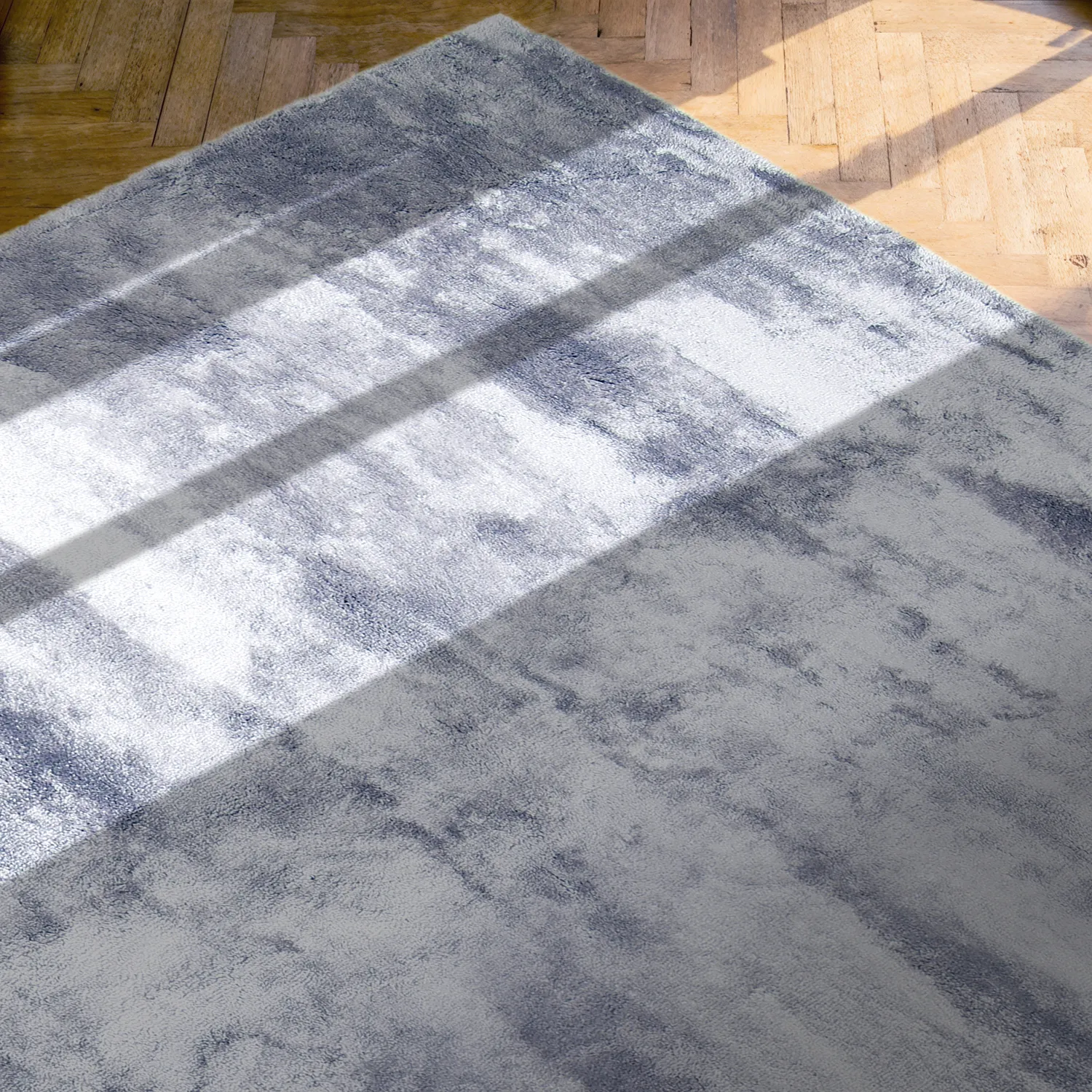 Hoogpolig vloerkleed - Aranga Super Soft Fur (staalblauw)