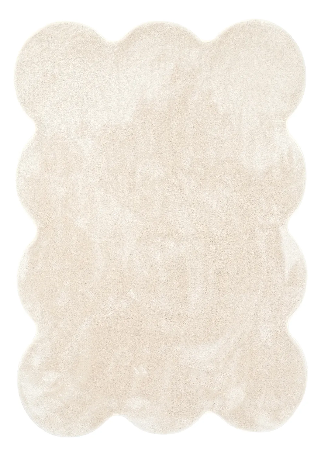 Golvend hoogpolig vloerkleed - Aranga Super Soft Fur (beige)