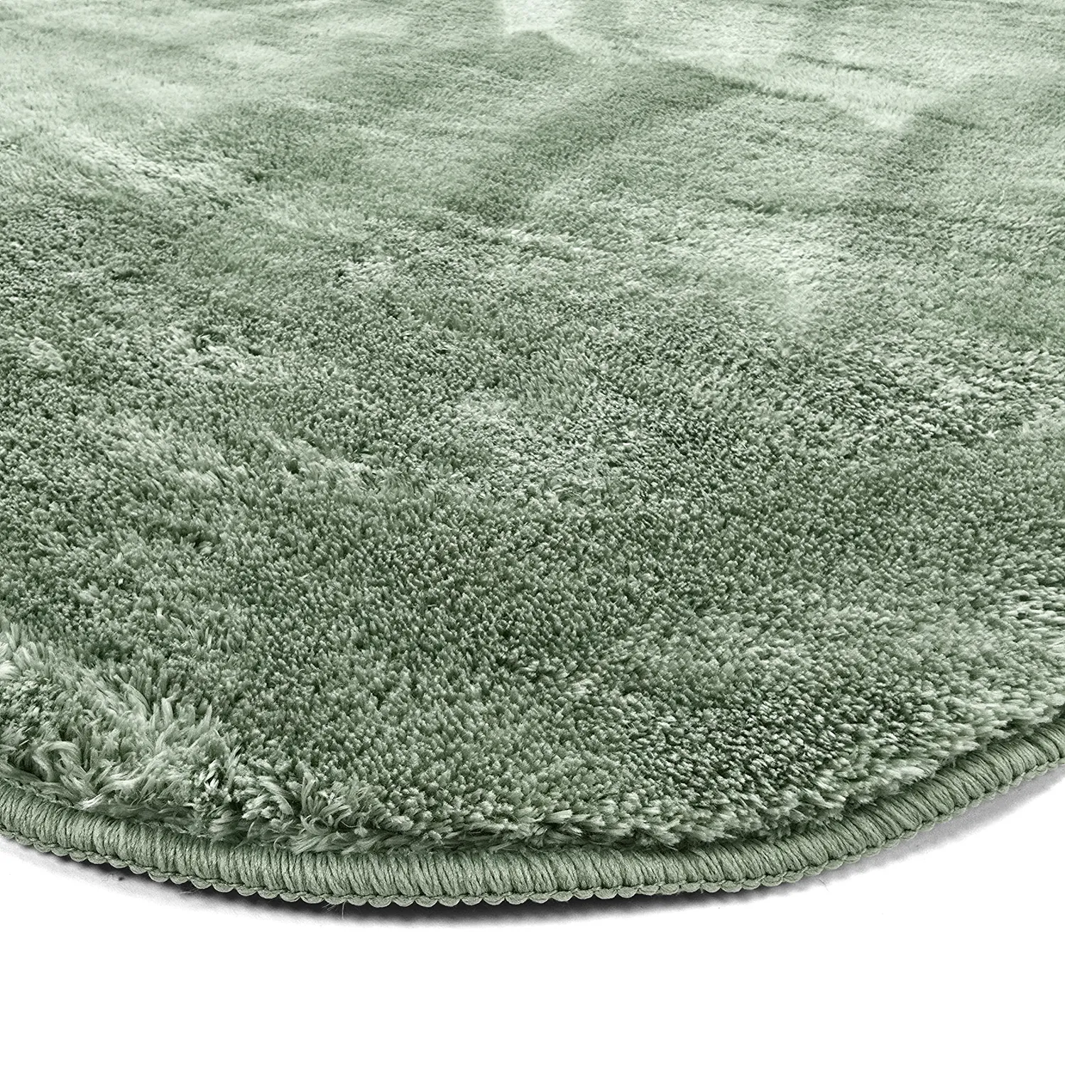 Golvend hoogpolig vloerkleed - Aranga Super Soft Fur (groente)