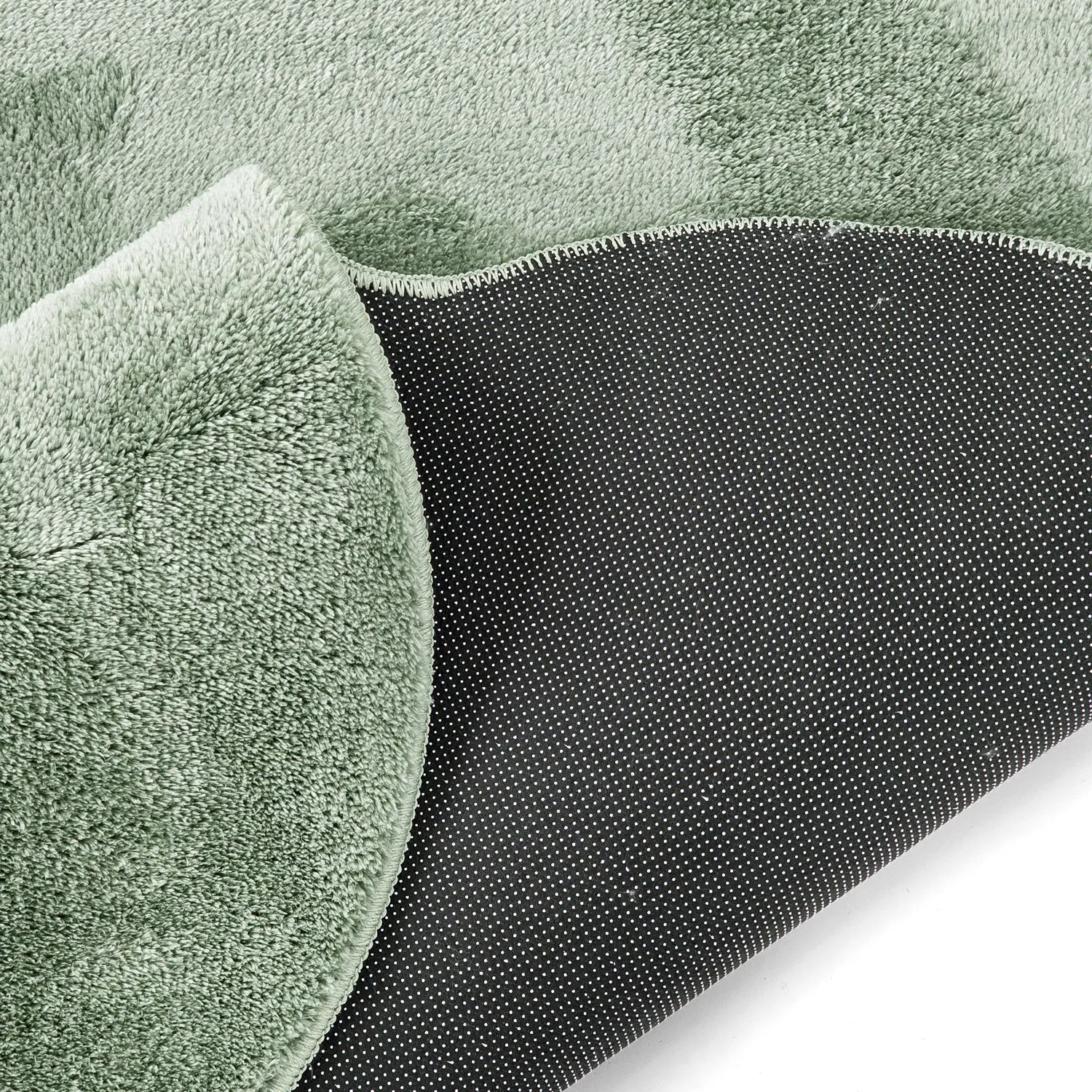 Golvend hoogpolig vloerkleed - Aranga Super Soft Fur (groente)