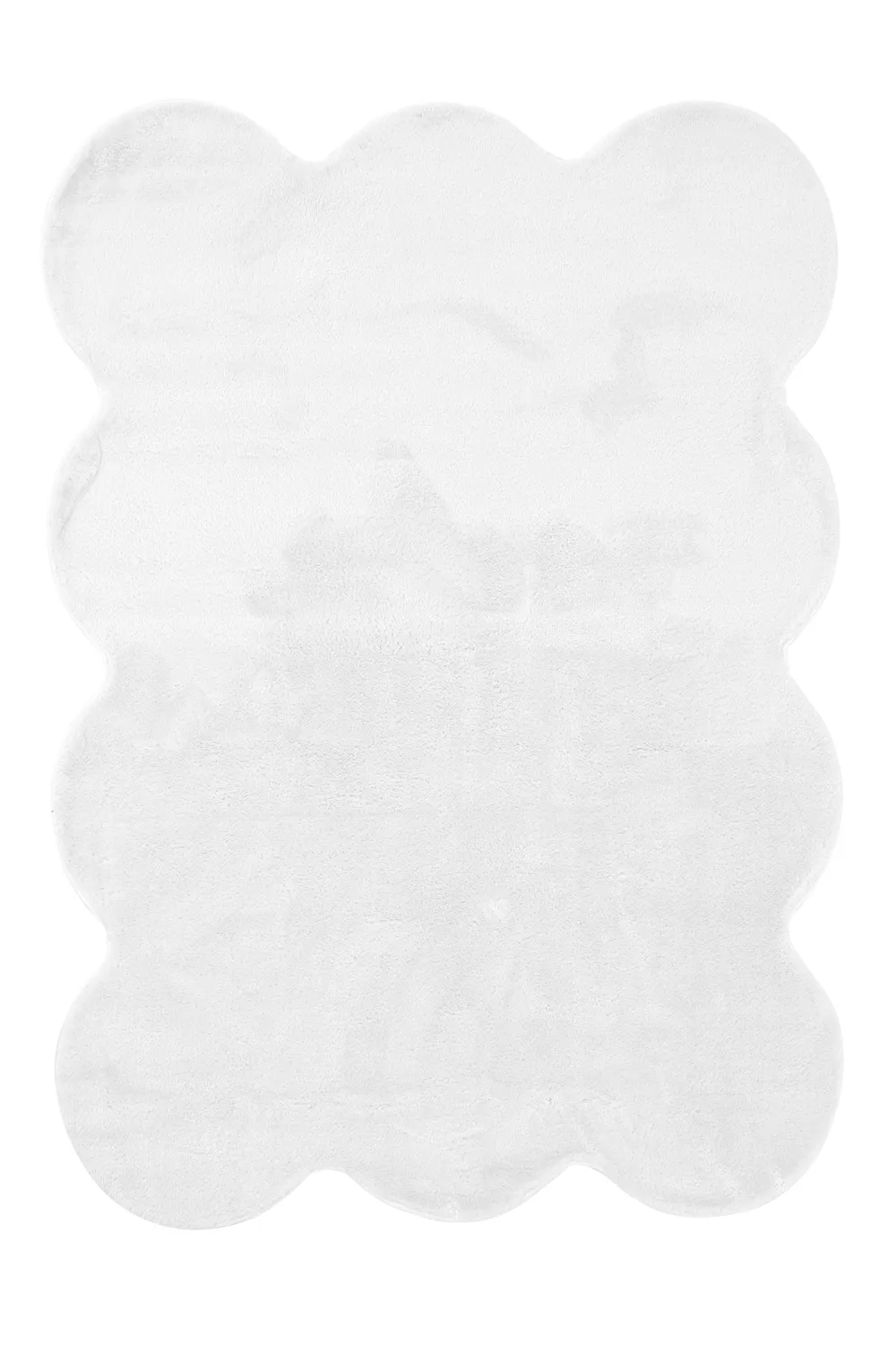 Golvend hoogpolig vloerkleed - Aranga Super Soft Fur (wit)