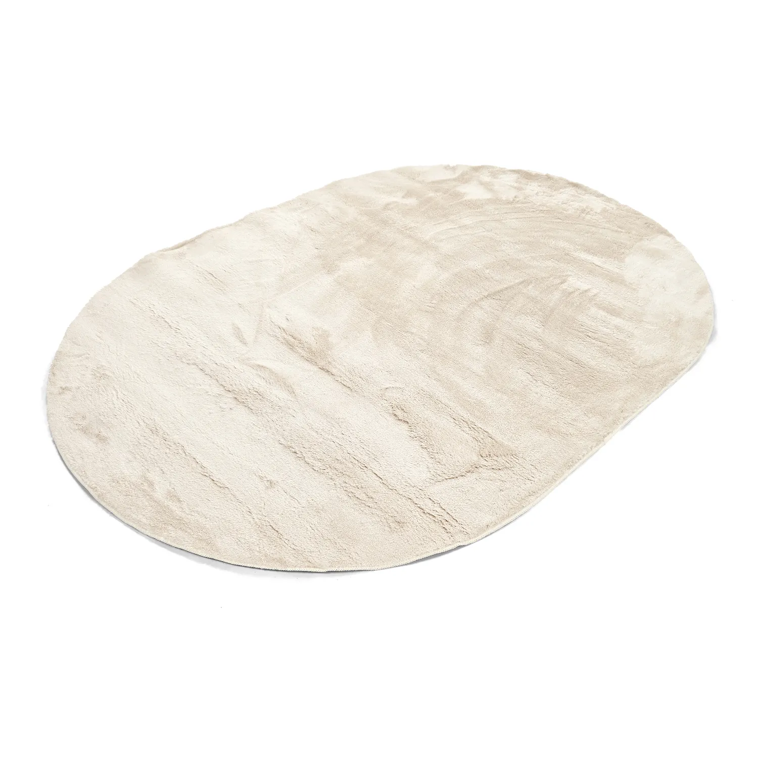 Ovaal hoogpolig vloerkleed - Aranga Super Soft Fur (beige)