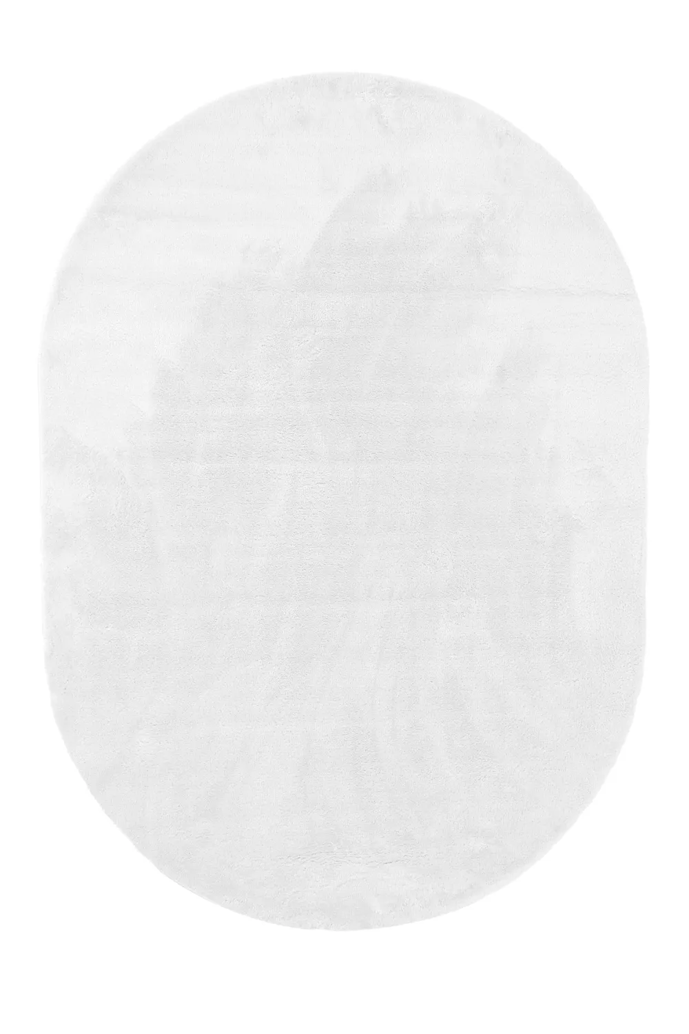 Ovaal hoogpolig vloerkleed - Aranga Super Soft Fur (wit)