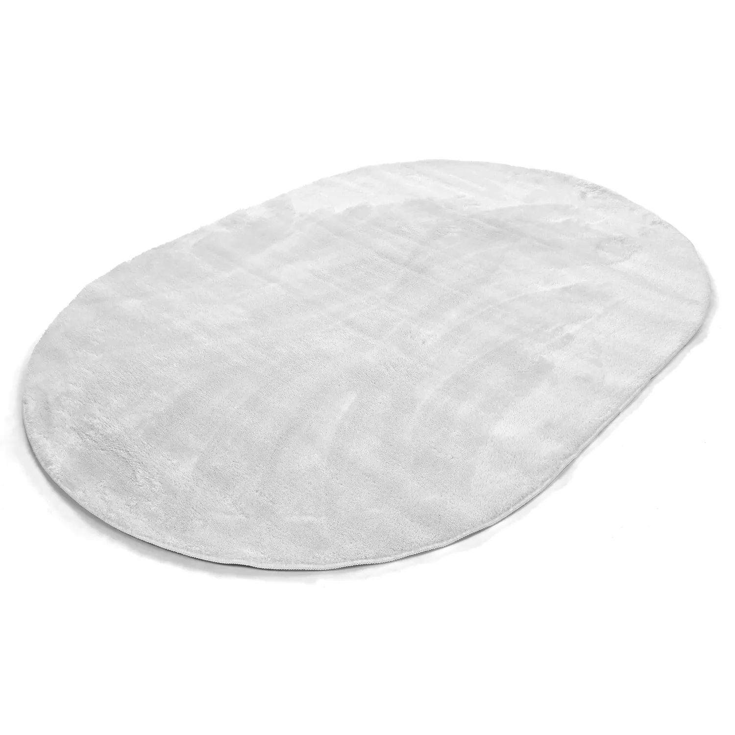 Ovaal hoogpolig vloerkleed - Aranga Super Soft Fur (wit)