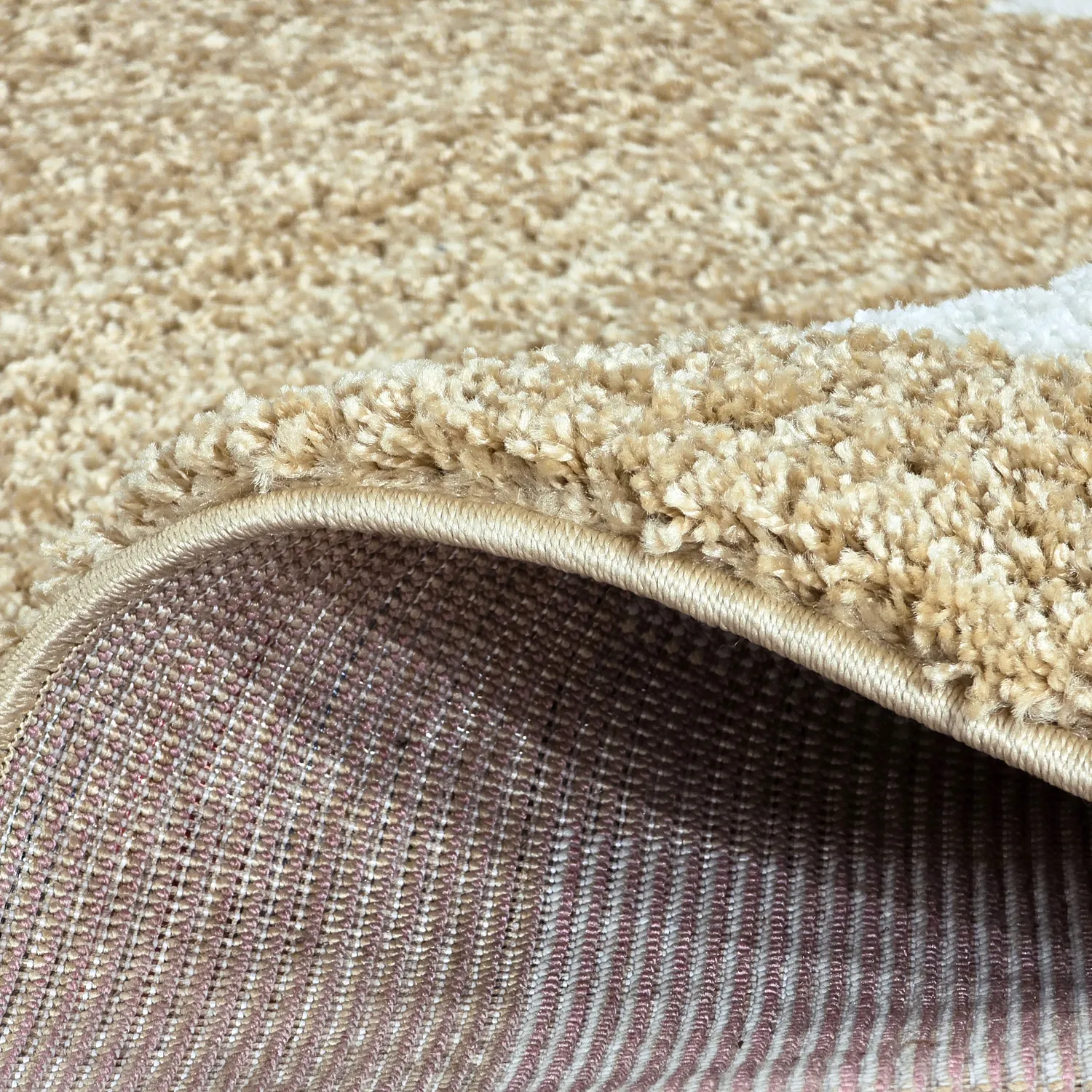 Hoogpolig vloerkleed - Asilah (beige/wit)