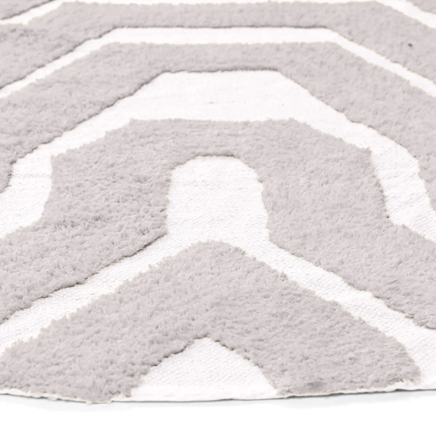 Rond vloerkleed - Callista Natural Cotton Shaggy (taupe)