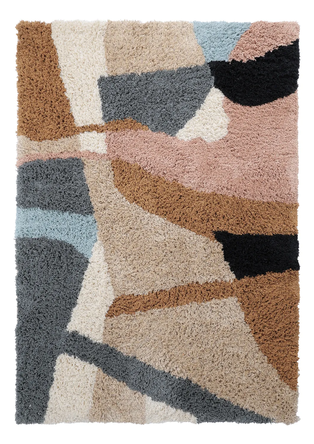 Hoogpolig vloerkleed - Cefalu Natural Cotton Shaggy (multi)