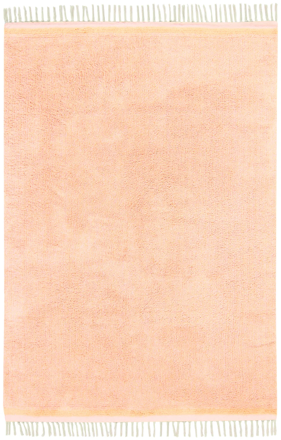 Hoogpolig vloerkleed - Celina Natural Cotton Shaggy (roze/beige)