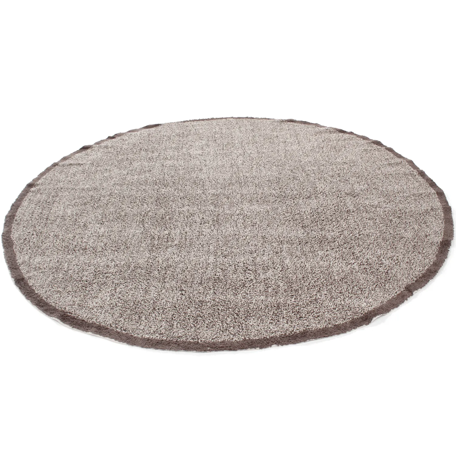 Rond vloerkleed - Celina Natural Cotton Shaggy (beige/bruin)