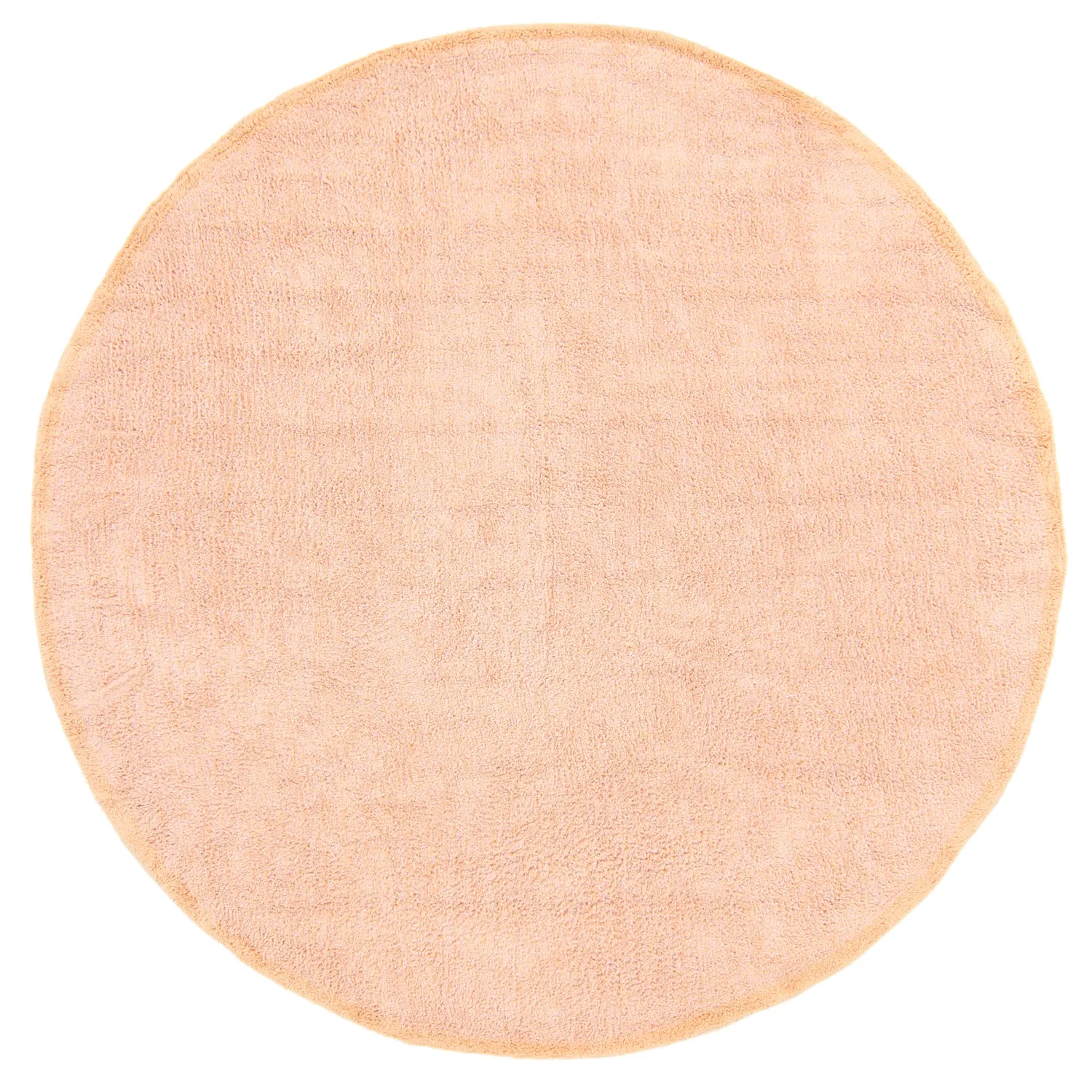Rond vloerkleed - Celina Natural Cotton Shaggy (roze/beige)