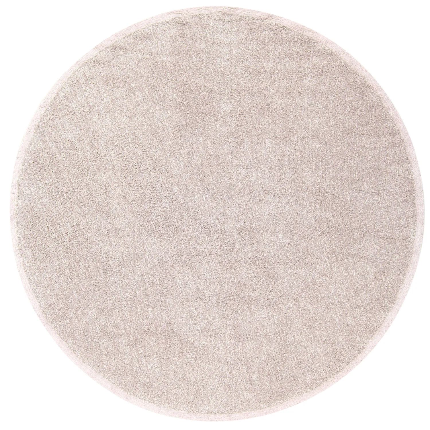 Rond vloerkleed - Celina Natural Cotton Shaggy (taupe/lavendel)