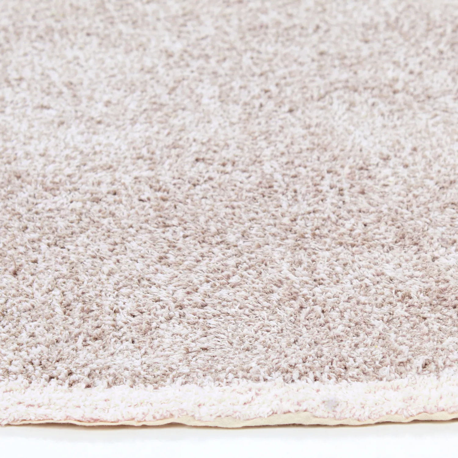 Rond vloerkleed - Celina Natural Cotton Shaggy (taupe/lavendel)