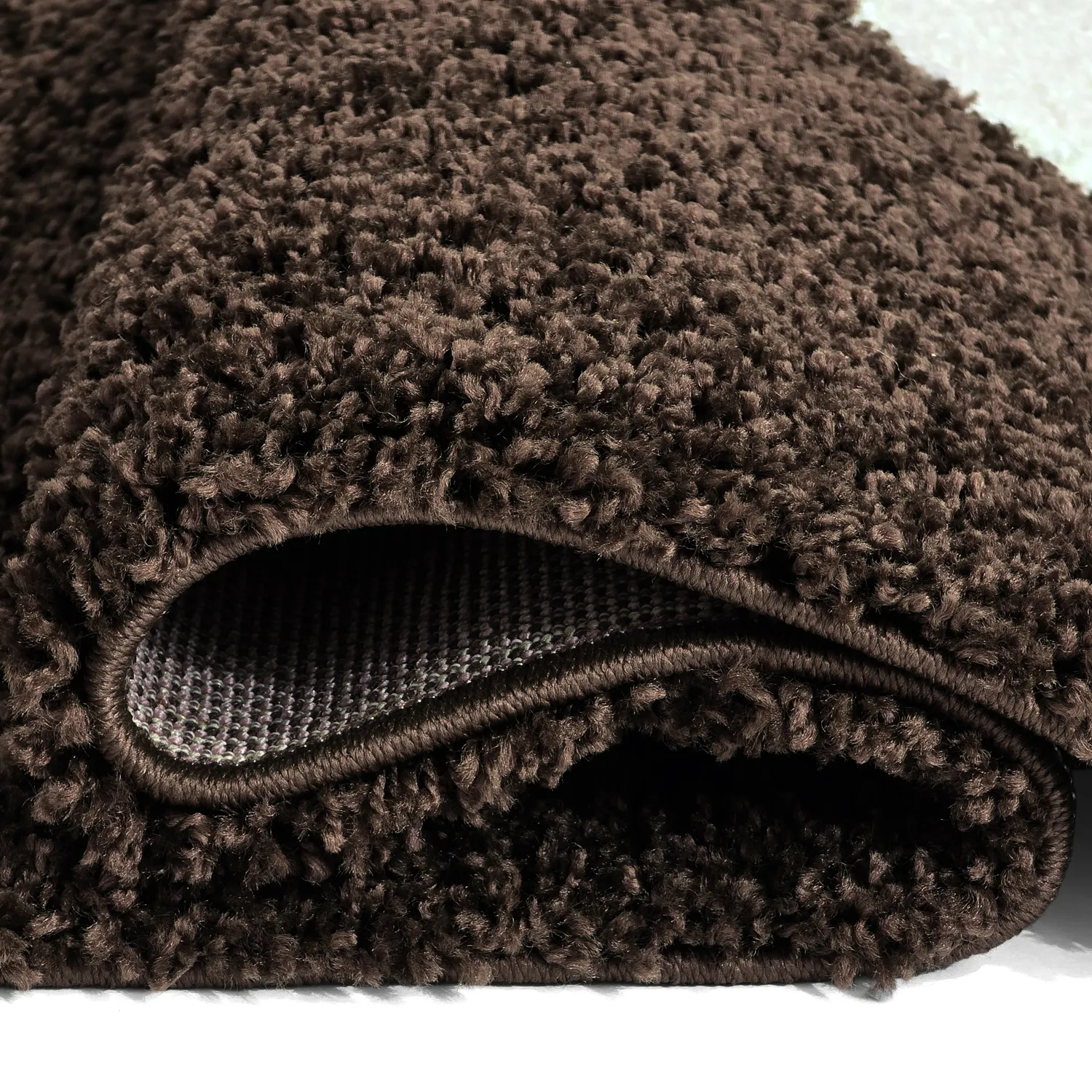 Hoogpolig vloerkleed - Chiniot (bruin/beige/wit)