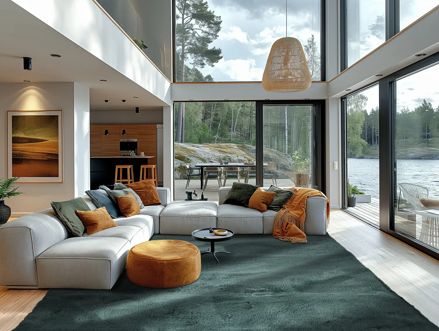 Hoogpolig vloerkleed - Cloud Super Soft (groente)