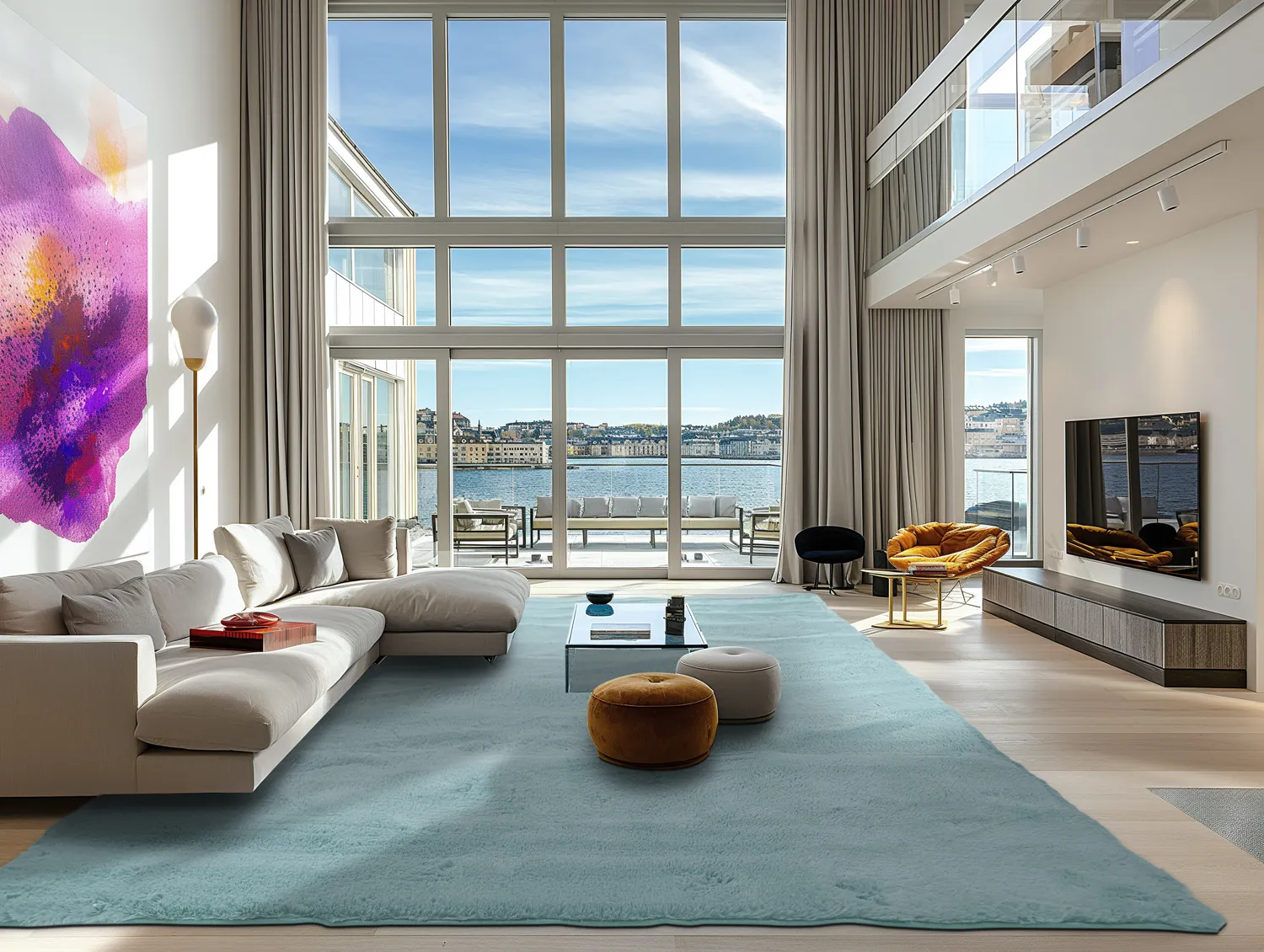 Hoogpolig vloerkleed - Cloud Super Soft (lichtblauw)