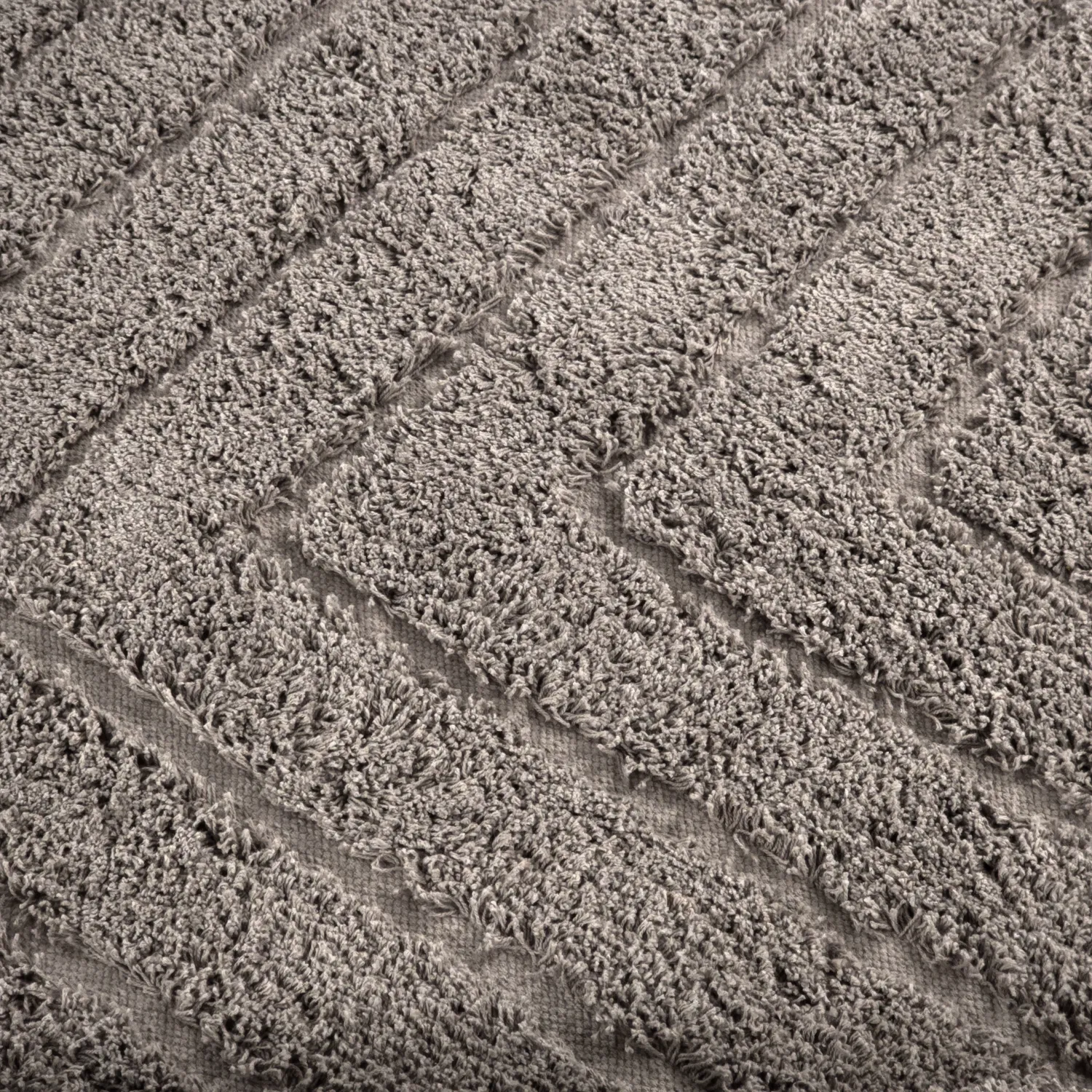 Ronde vloerkleden - Conara Natural Cotton Shaggy (taupe)