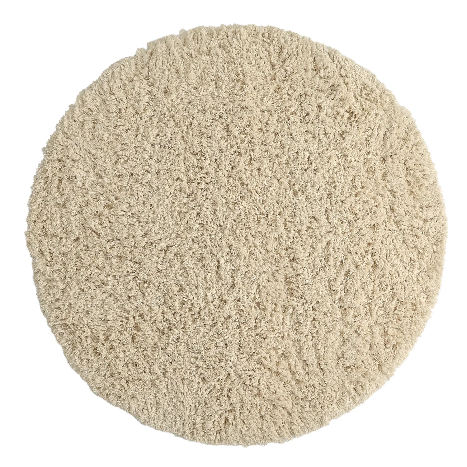 Rond vloerkleed - Fassale Hand Woven Wool Shaggy (room)