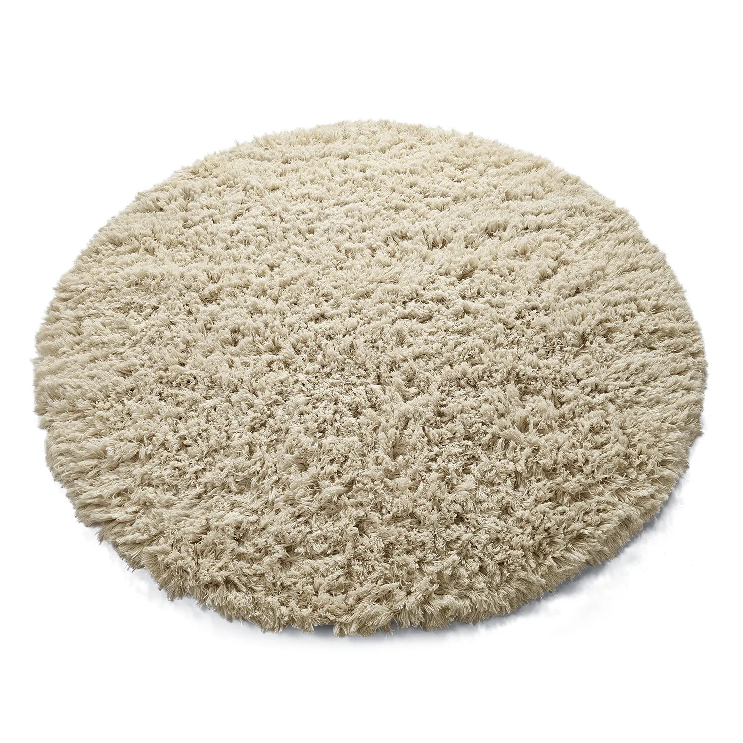 Rond vloerkleed - Fassale Hand Woven Wool Shaggy (room)