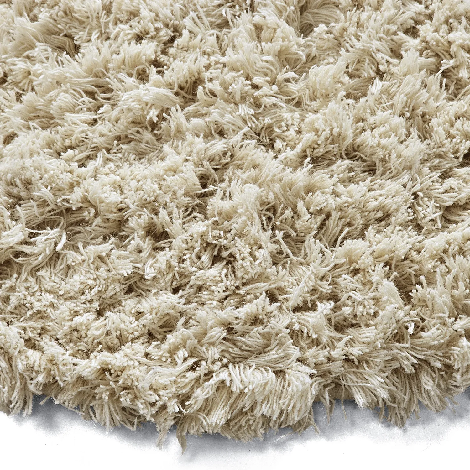 Rond vloerkleed - Fassale Hand Woven Wool Shaggy (room)