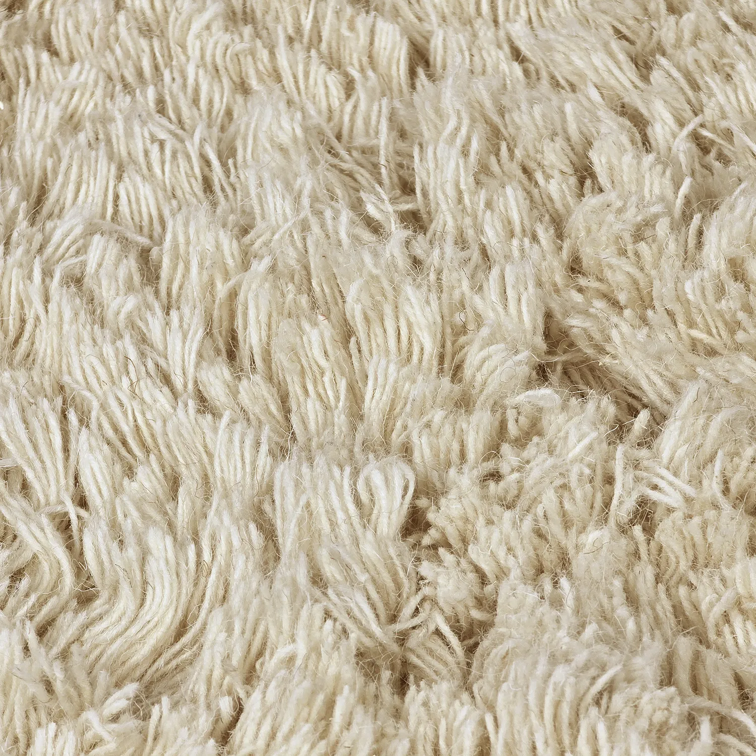 Rond vloerkleed - Fassale Hand Woven Wool Shaggy (room)