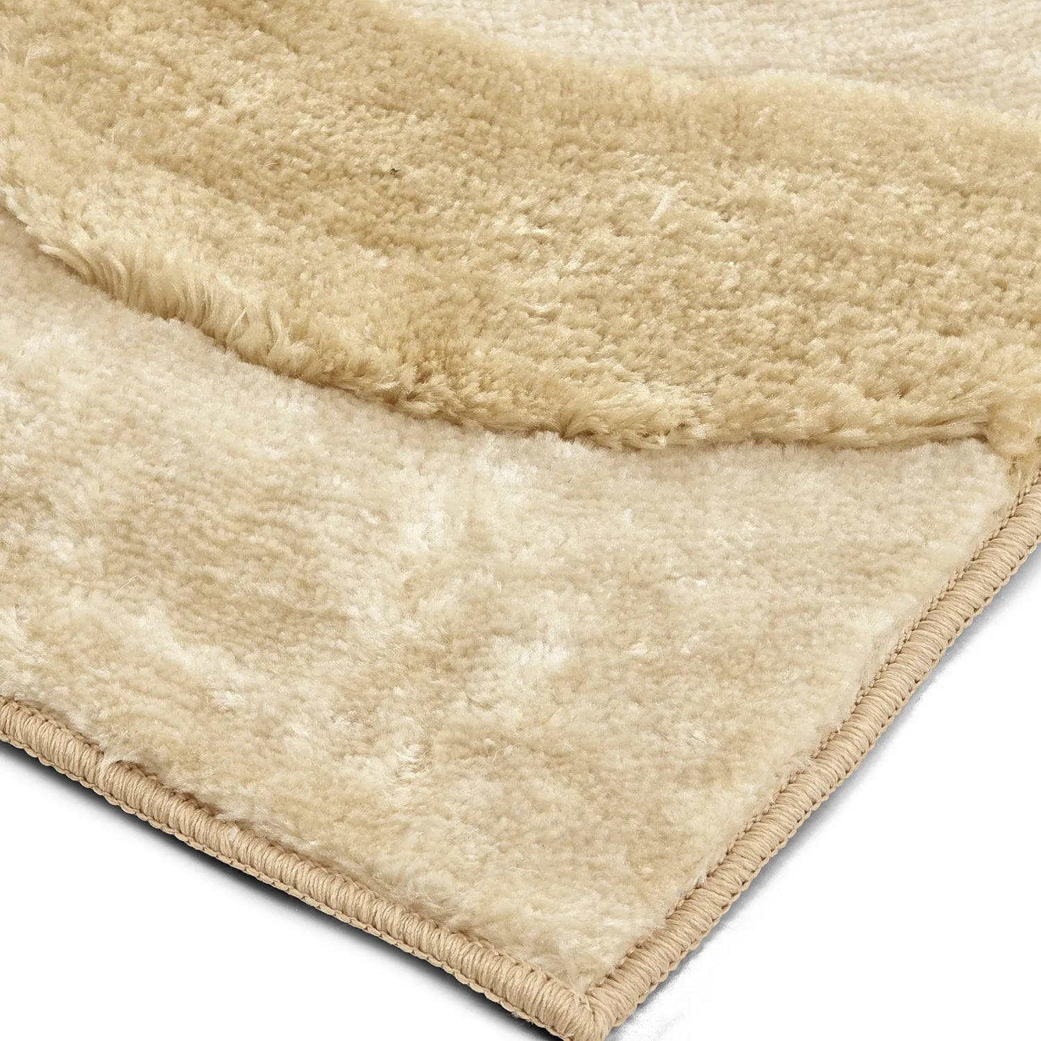 Hoogpolig vloerkleed - Fergana (crème/beige)