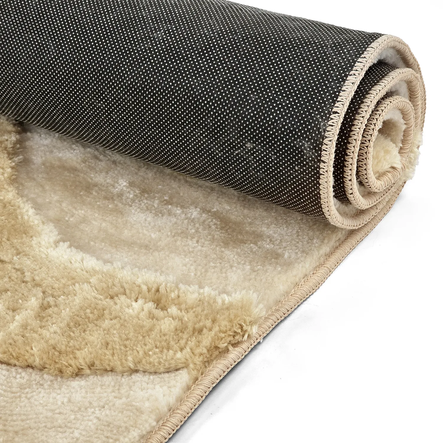 Hoogpolig vloerkleed - Fergana (crème/beige)