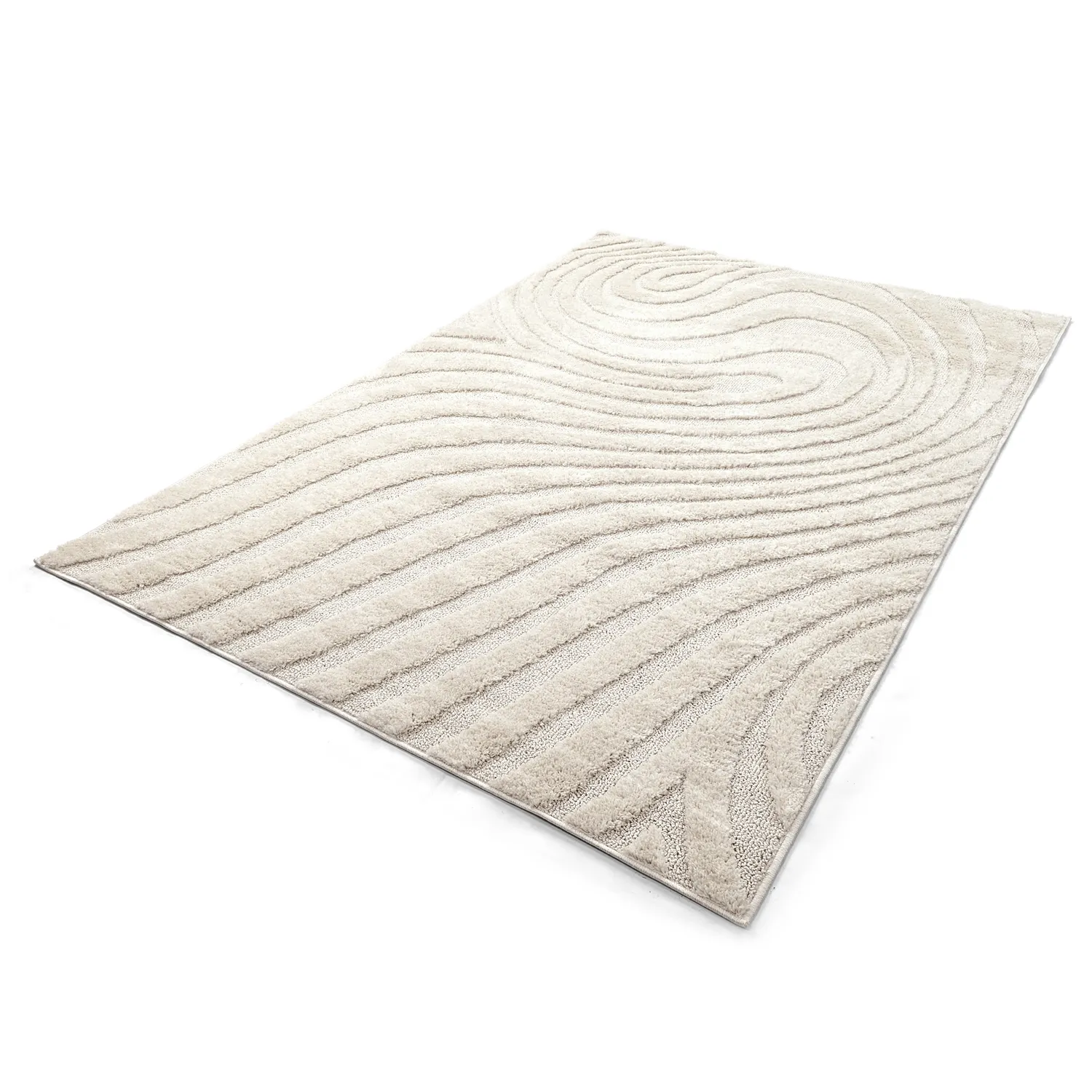 Hoogpolig vloerkleed - Gifu (gebroken wit)