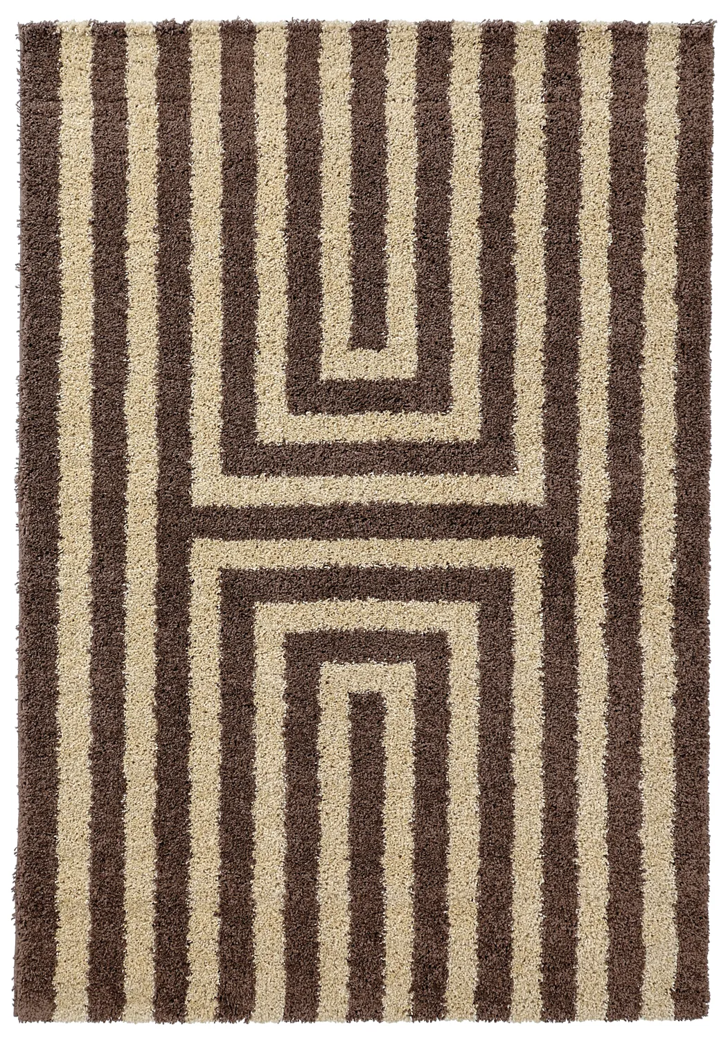 Hoogpolig vloerkleed - Imilchil (beige/bruin)