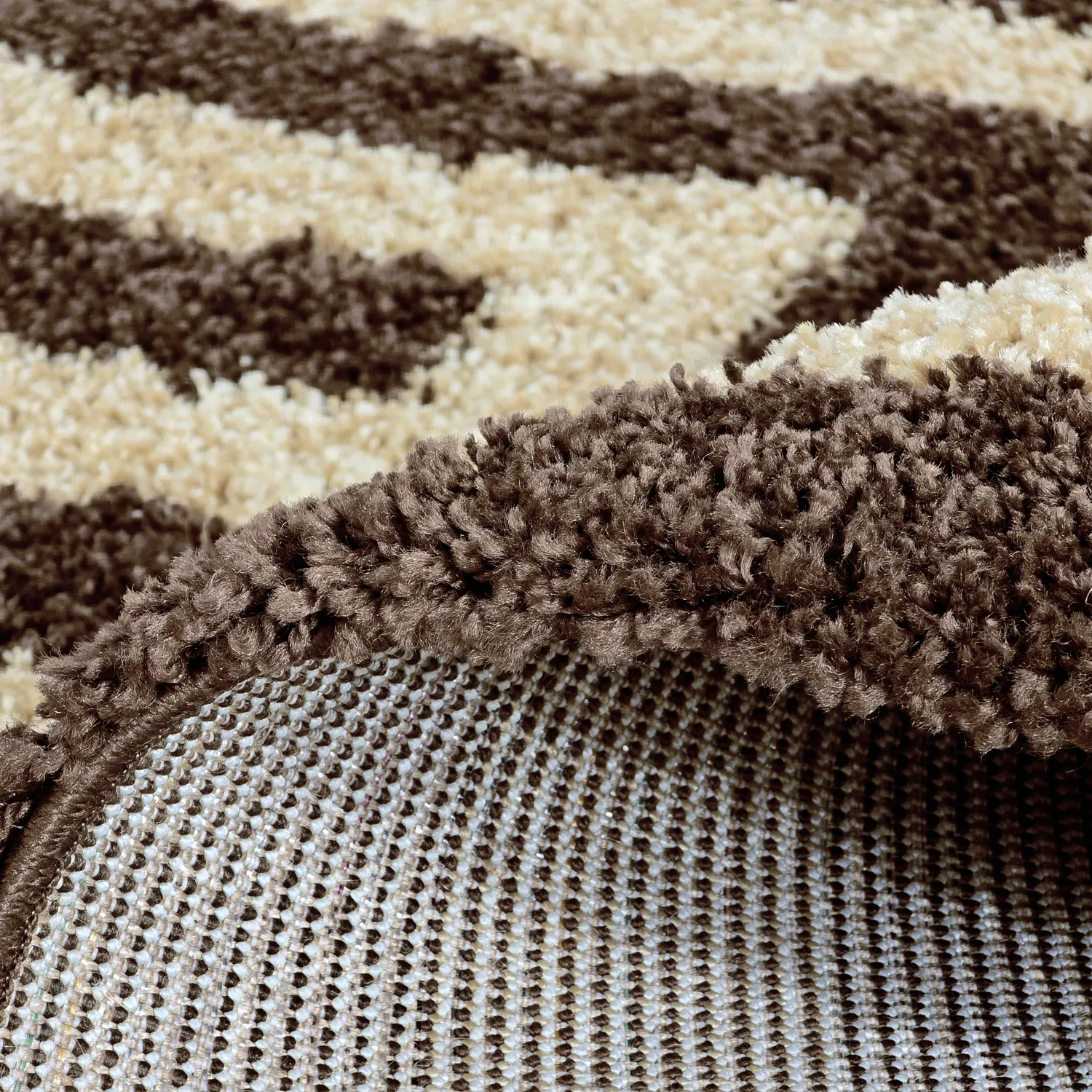 Hoogpolig vloerkleed - Imilchil (beige/bruin)