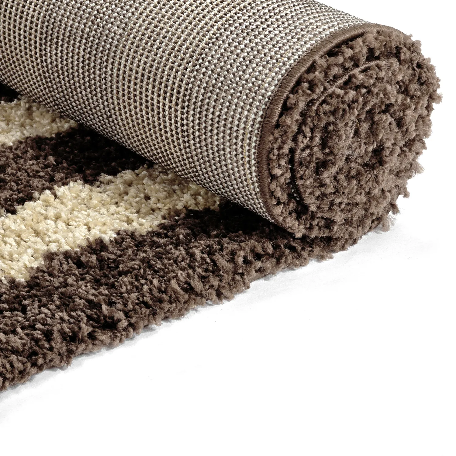 Hoogpolig vloerkleed - Imilchil (beige/bruin)